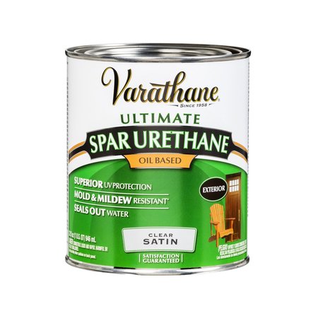 VARATHANE Ultimate Satin Clear Oil-Based Spar Urethane 1 qt 9341H